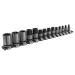 Sealey TRX-Star Socket Set 14pc 1/4\", 3/8\" & 1/2\"Sq Drive E4-E24 Black Series
