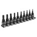 Sealey TRX-Star Socket Bit Set 10pc 3/8\"Sq Drive Black Series