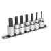 Sealey Hex Socket Bit Set 7pc 3/8\"Sq Drive Metric