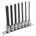 Sealey Hex Socket Bit Set 7pc 3/8\"Sq Drive 110mm Metric