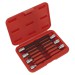 Sealey Ball-End Hex Socket Bit Set 7pc 3/8\"Sq Drive 150mm Metric