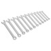 Sealey Combination Spanner Set 12pc Cold Forged Metric