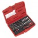 Sealey Fine Tooth Ratchet Screwdriver & Accessory Set 51pc