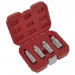 Sealey Magnetic Spark Plug Socket Set 4pc 3/8\"Sq Drive