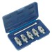 Sealey Drain Key Set 6pc Double-Ended