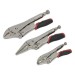 Sealey Locking Pliers Set Quick Release 3pc