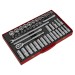 Sealey Socket Set 46pc 1/2Sq Drive Metric
