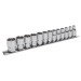 Sealey Spline Socket Set 13pc 1/4Sq Drive Total Drive
