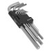 Sealey Hex Key Set 9pc Long Metric