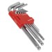 Sealey Ball-End Hex Key Set 9pc Long Metric