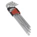 Sealey Ball-End Hex Key Set 9pc Lock-On - Metric