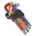 Sealey Premier Jumbo Colour-Coded Anti-Slip Ball-End Hex Key Set 13pc