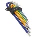 Sealey TRX-Star Key Set 9pc Colour-Coded Extra-Long