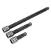 Sealey Wobble/Rigid Extension Bar Set 3pc 1/2\"Sq Drive Black Series