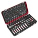 Sealey Socket Set 49pc 1/4\"Sq Drive Premier Platinum Series