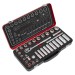 Sealey Socket Set 3/8\"Sq Drive 32pc - Premier Platinum Series