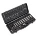Sealey Socket Set 34pc 3/8\"Sq Drive 6pt WallDrive Metric Black Series