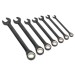 Sealey Combination Ratchet Spanner Set 7pc Black Series Metric