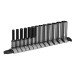 Sealey Socket Set Deep 13pc 1/4\"Sq Drive Metric - Black Series