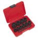 Sealey Bolt Extractor Set 10pc 3/8\"Sq Drive or Spanner