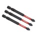 Sealey Pozi #2 Impact Power Tool Bits 75mm - 3pc