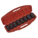 Sealey Impact Socket Set 8pc Deep 3/4\"Sq Drive Metric