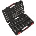 Sealey Spline Socket Bit Set 26pc 3/8\"Sq Drive