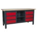 Sealey Workstation 6 Drawers & Open Storage