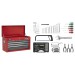 Sealey Topchest 6 Drawer with Ball Bearing Runners - Red/Grey & 99pc Tool Kit