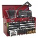Sealey Topchest 6 Drawer with Ball Bearing Runners - Red/Grey & 99pc Tool Kit