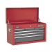 Sealey Topchest 6 Drawer with Ball Bearing Runners - Red/Grey