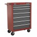 Sealey Rollcab 7 Drawer with Ball Bearing Runners - Red/Grey
