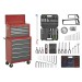 Sealey Tool Chest Combination 14 Drawer with Ball Bearing Runners - Red/Grey & 239pc Tool Kit