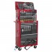 Sealey Tool Chest Combination 14 Drawer with Ball Bearing Runners - Red/Grey & 239pc Tool Kit