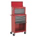 Sealey Topchest & Rollcab Combination 13 Drawer with Ball Bearing Runners - Red/Grey