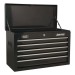 Sealey Topchest 5 Drawer with Ball Bearing Slides - Black