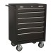 Sealey Rollcab 6 Drawer with Ball Bearing Slides - Black