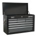 Sealey Topchest 9 Drawer with Ball Bearing Runners - Black/Grey