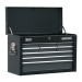 Sealey Topchest 9 Drawer with Ball Bearing Runners - Black/Grey