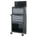 Sealey Topchest & Rollcab Combination 13 Drawer with Ball Bearing Runners - Black/Grey
