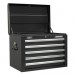 Sealey Topchest 5 Drawer with Ball Bearing Runners - Black