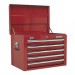 Sealey Topchest 5 Drawer with Ball Bearing Runners - Red