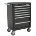 Sealey Rollcab 7 Drawer with Ball Bearing Runners - Black