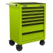 Sealey Rollcab 7 Drawer with Ball-Bearing Slides - Green/Black