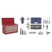 5 Drawer Topchest - Ball Bearing Runners - Red with FREE Tools