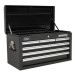 Sealey Topchest 6 Drawer with Ball Bearing Runners - Black