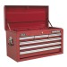 Sealey Topchest 6 Drawer with Ball Bearing Runners - Red