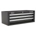 Sealey Add-On Chest 3 Drawer with Ball Bearing Runners - Black
