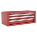 Sealey Add-On Chest 3 Drawer with Ball Bearing Runners - Red