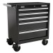 Sealey Rollcab 5 Drawer with Ball Bearing Runners - Black